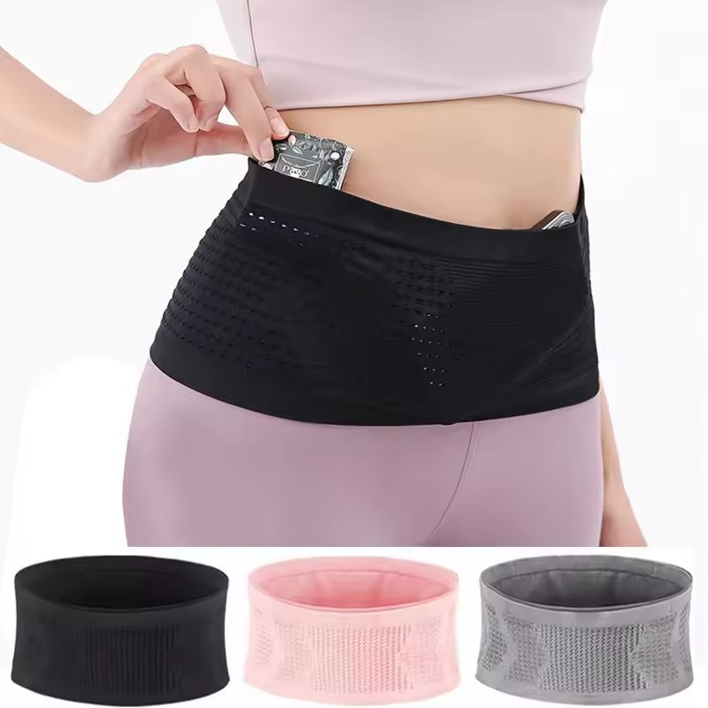 Running Gear Belt - Bezszwowa, niewidoczna torba biodrowa do biegania,