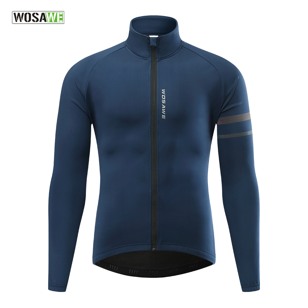 Running Gear Jacket - WOSAWE męska termiczna zimowa kurtka rowerowa