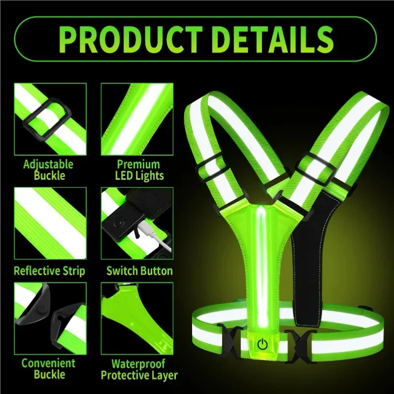 Kamizelka odblaskowa LED do bi – Running Gear For Night recenzja i cena