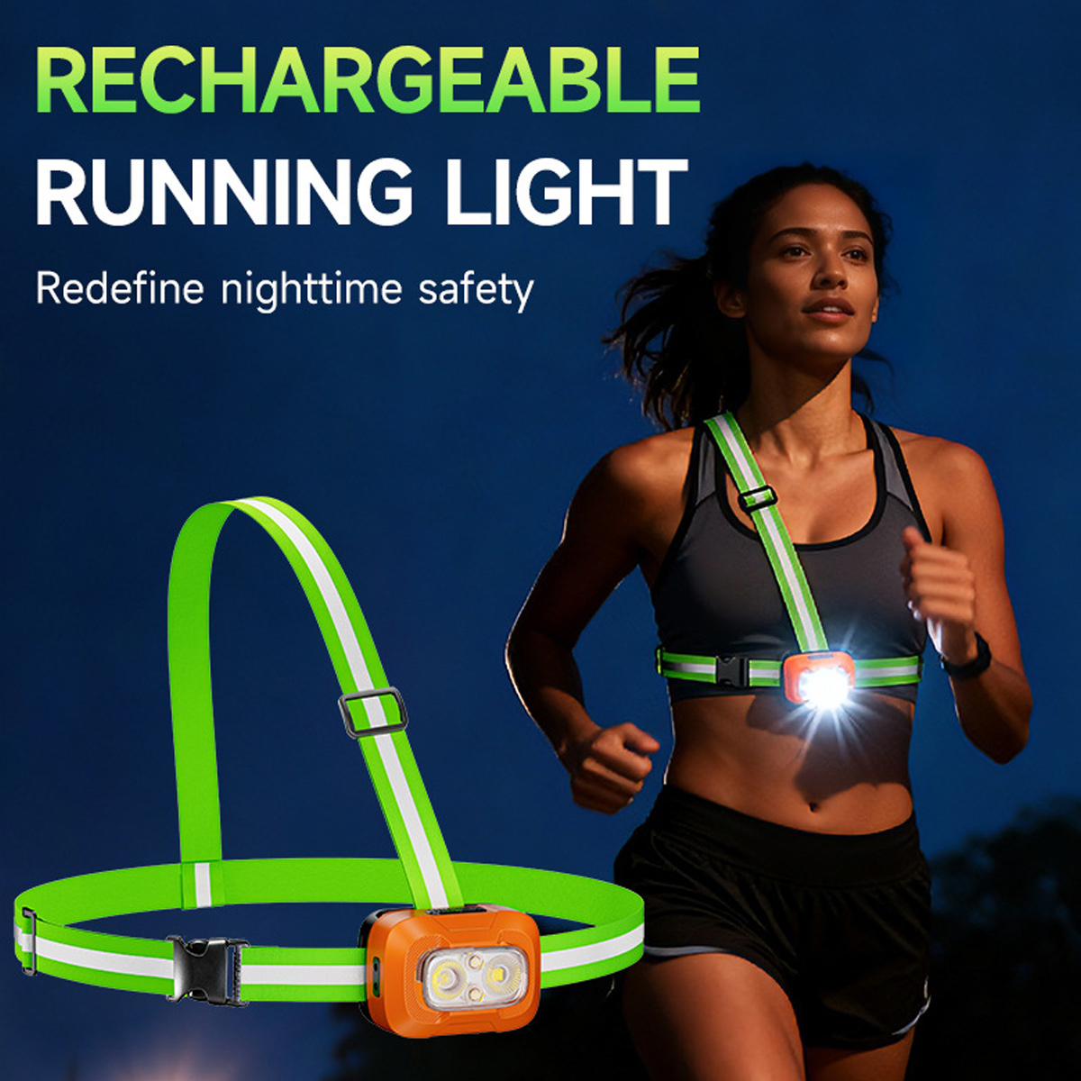 Światło do biegania, ładowane  – Running Gear For Night recenzja i cena