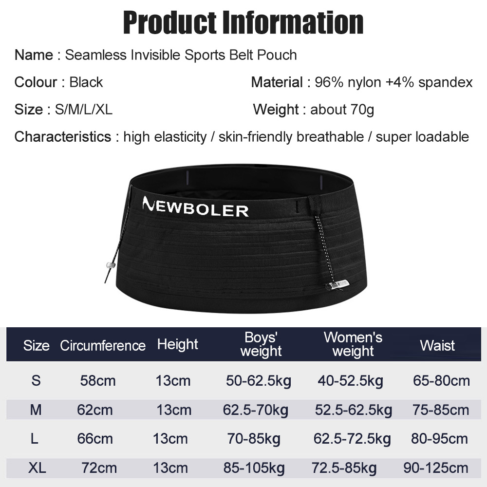 NEWBOLER Elastyczna sportowa t – Running Gear Belt recenzja i cena