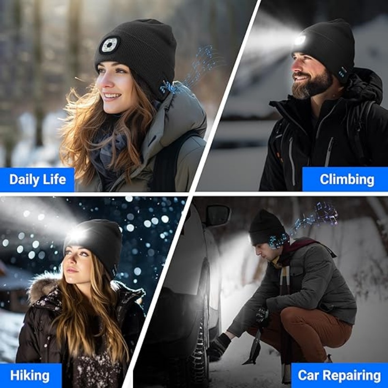 Czapka z dzianiny z oświetleni – Running Gear To Keep Warm recenzja i cena