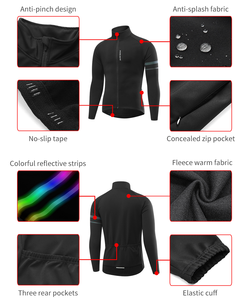WOSAWE męska termiczna zimowa  – Running Gear Jacket recenzja i cena